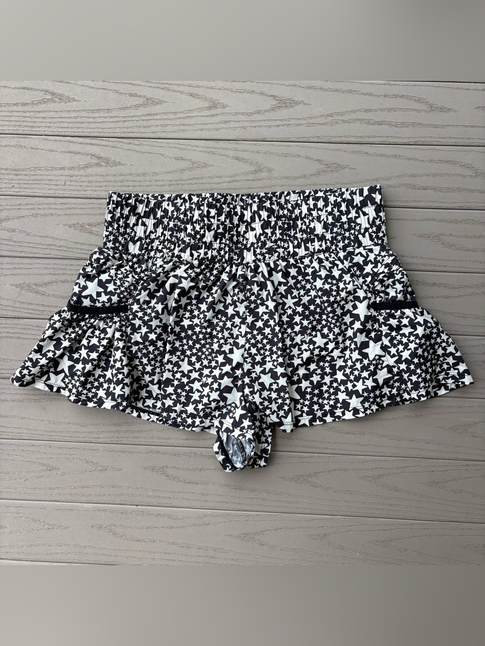 Free People Movement Get Your Flirt On Star Printed Athletic Shorts